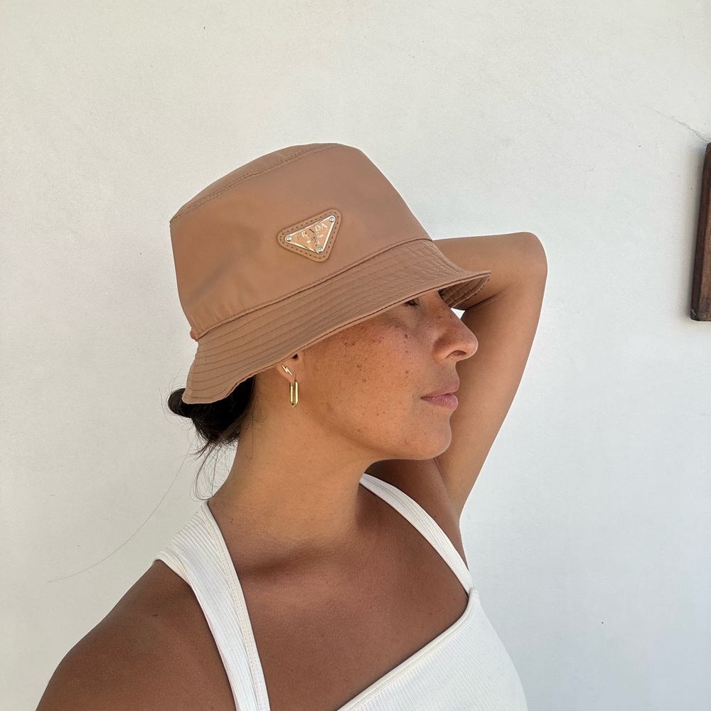 Prada Tan Bucket Hat